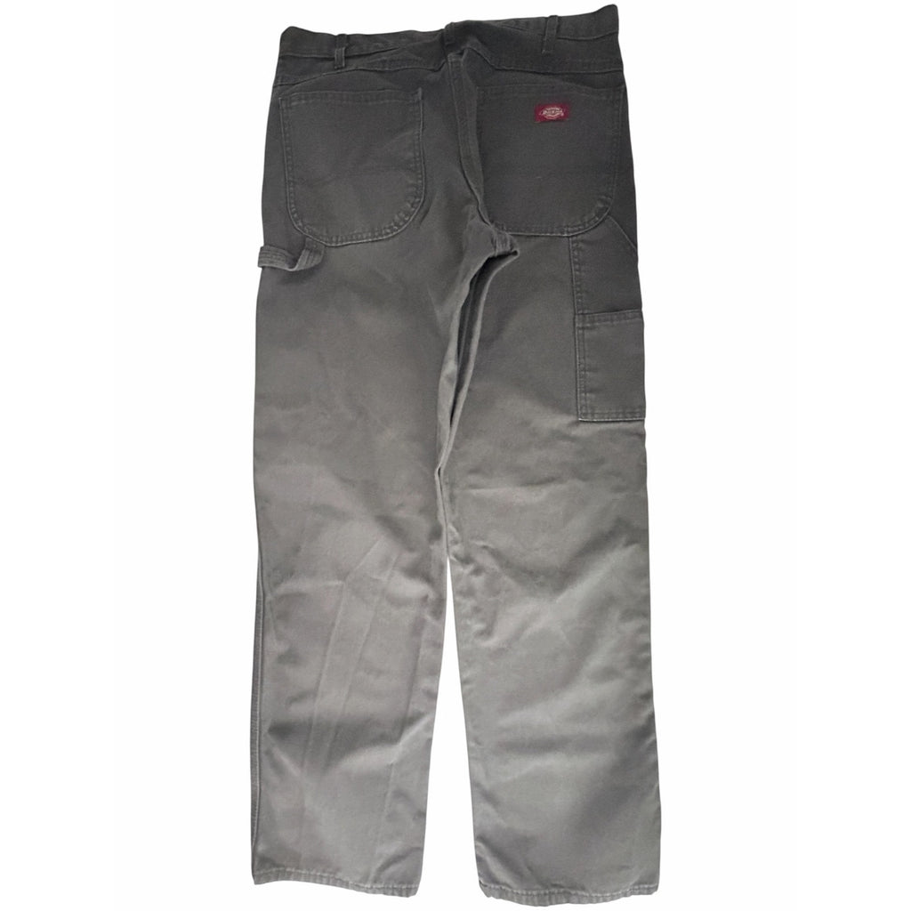 Dickies Carpenter Pants Mens 34x32 Gray Relaxed Fit Utility Work Jeans