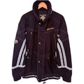 Descente Men's Black Colorblock Full-Zip Hooded Jacket — front view