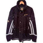 Descente Men's Black Colorblock Full-Zip Hooded Jacket — front view