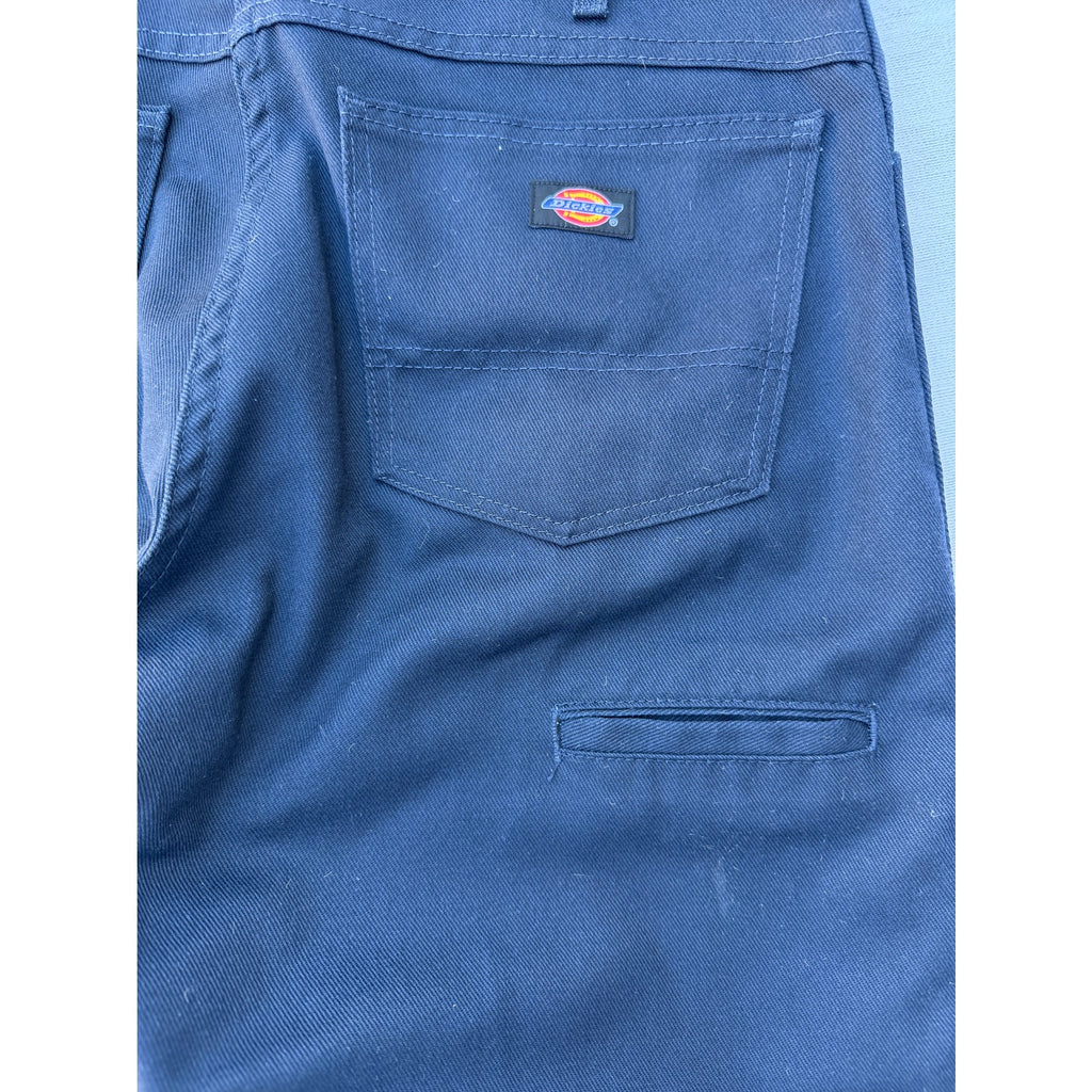 Dickies Work Pants Mens 34x32 Navy Blue Straight Leg Workwear Pants