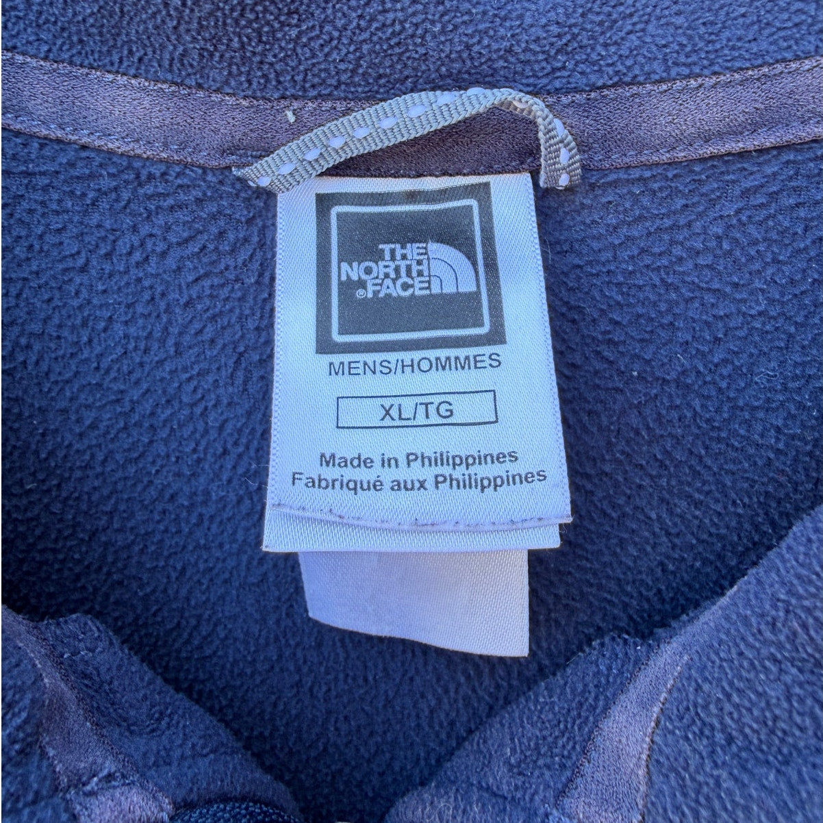 The North Face Quarter Zip Fleece Mens XL Blue Pullover