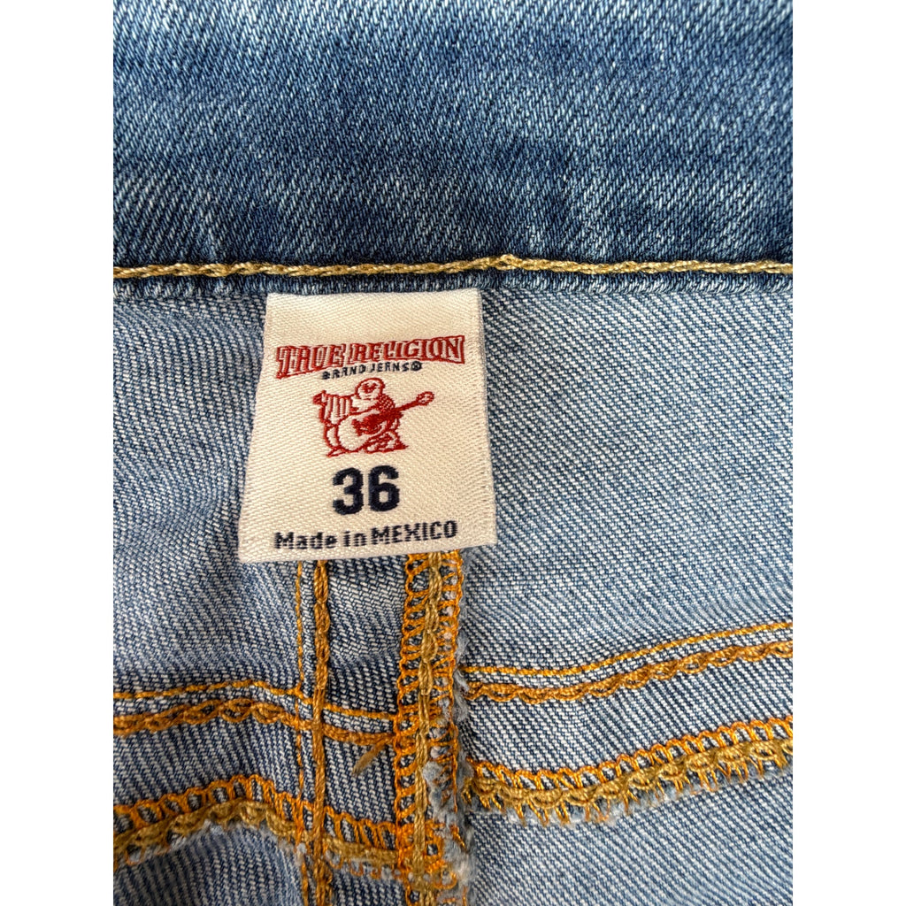True Religion Jeans Mens 36 Blue Skinny Stretch Denim Pants