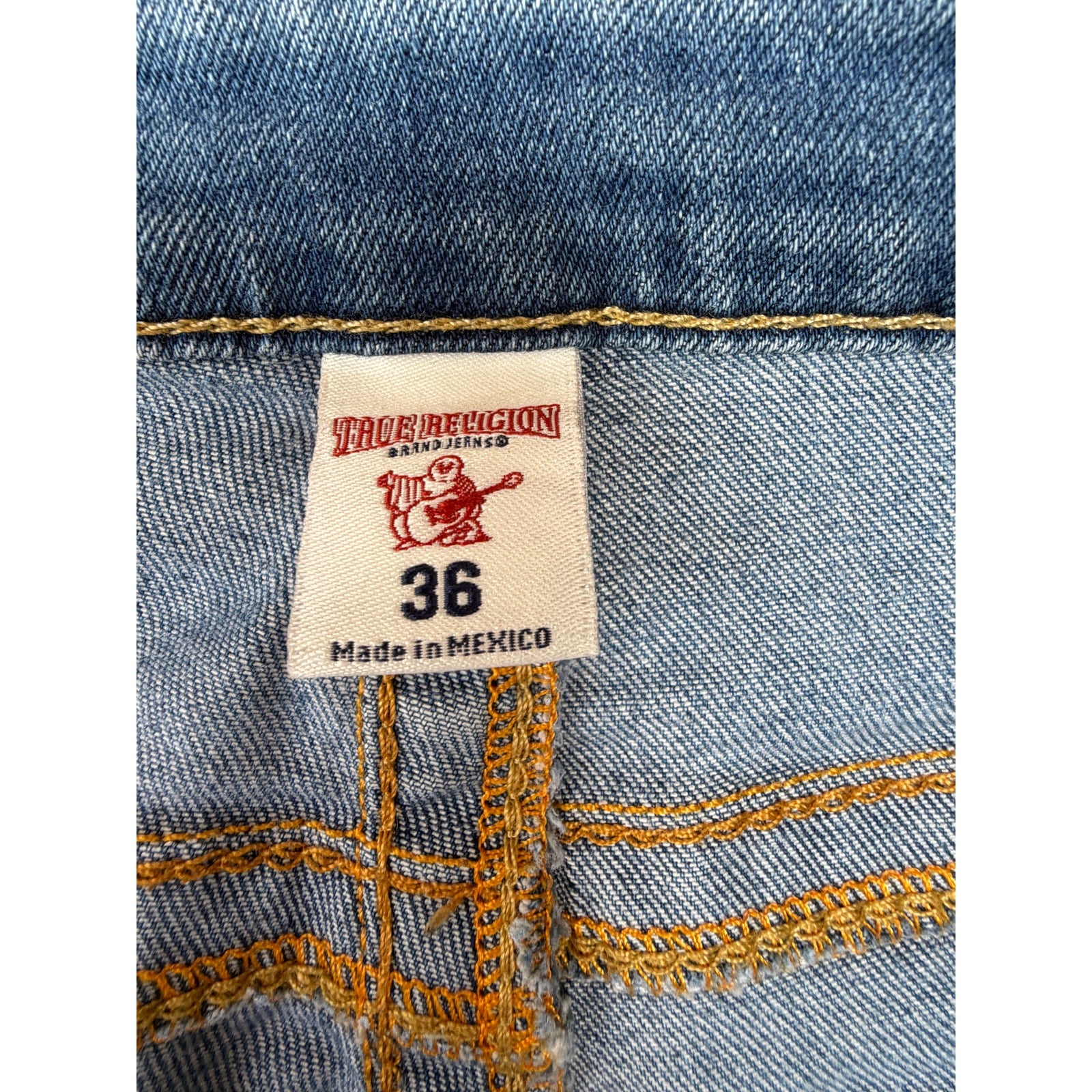 True Religion Jeans Mens 36 Blue Skinny Stretch Denim Pants