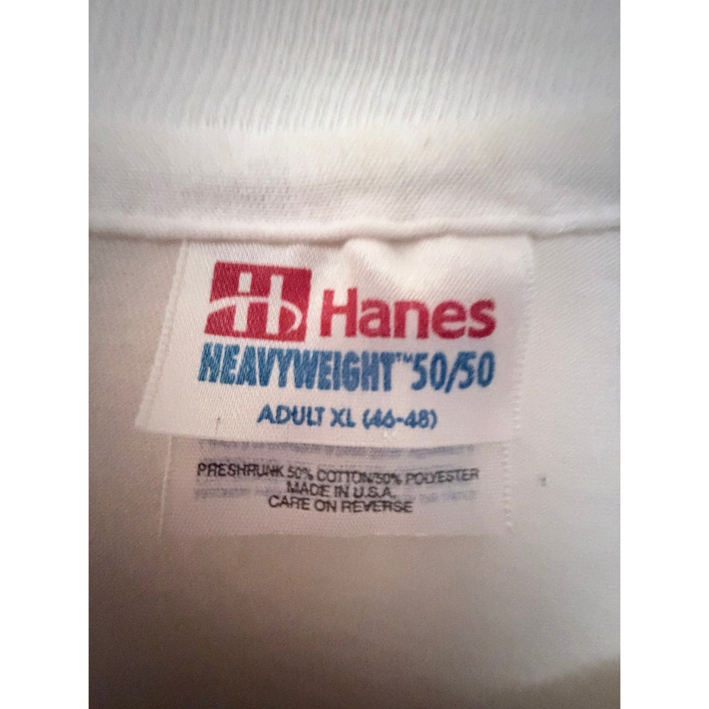 Vintage CHS Fencing Club Double Sided Graphic T-Shirt Made USA Hanes XL