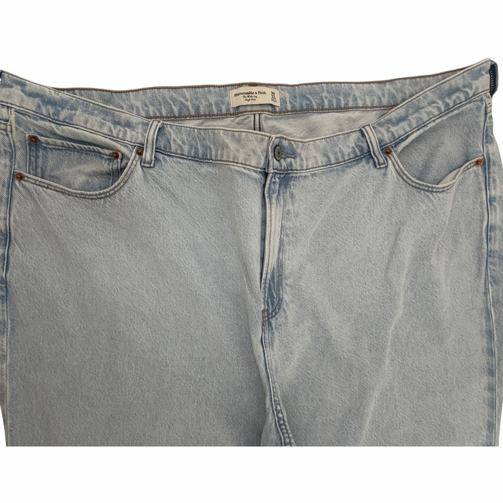 Abercrombie Women's High-Rise Wide-Leg Jeans 22S Light Wash