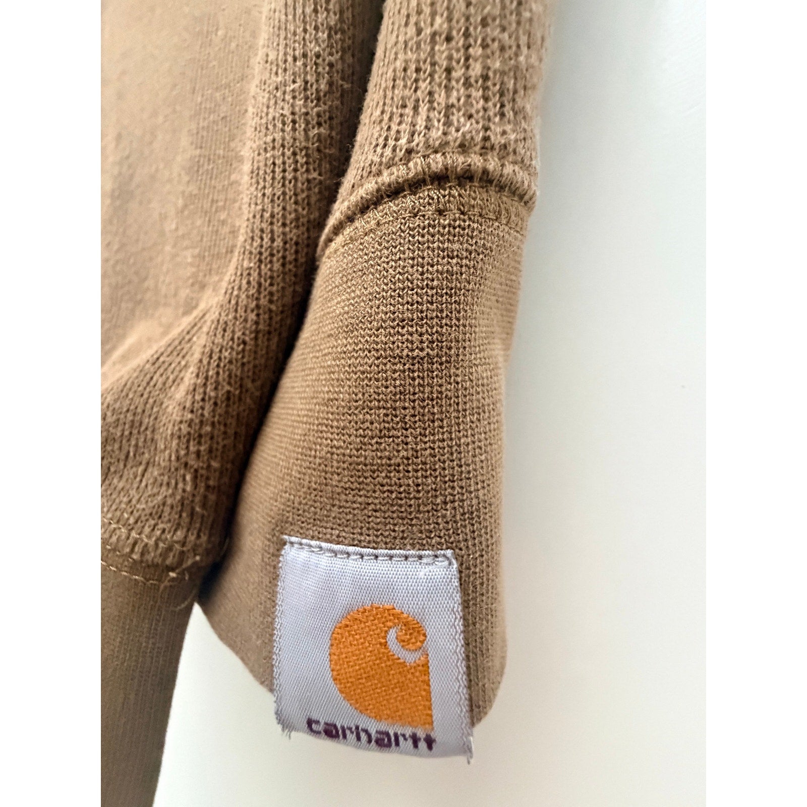 Carhartt Sweater Knit Elbow-Patch Crewneck Men's 2XL Brown