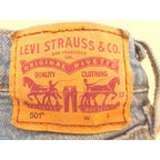 Levi's 501 Original Fit Distressed Straight Jeans Womens 28x30 detail image 8