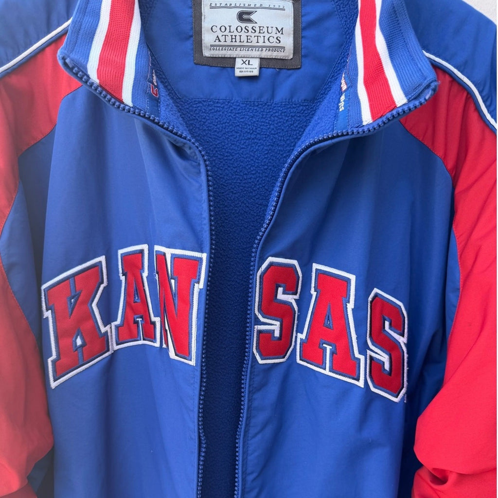 Kansas Jayhawks Full Zip Jacket Mens XL