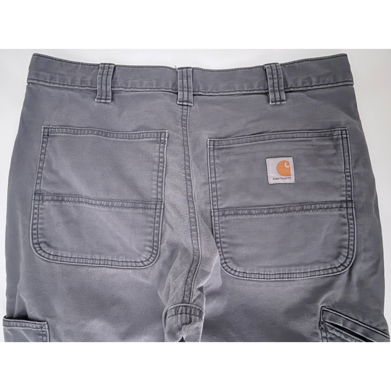 Carhartt Rugged Flex Double Front Utility Work Pants Mens Gray 32x32 Relaxed Fit