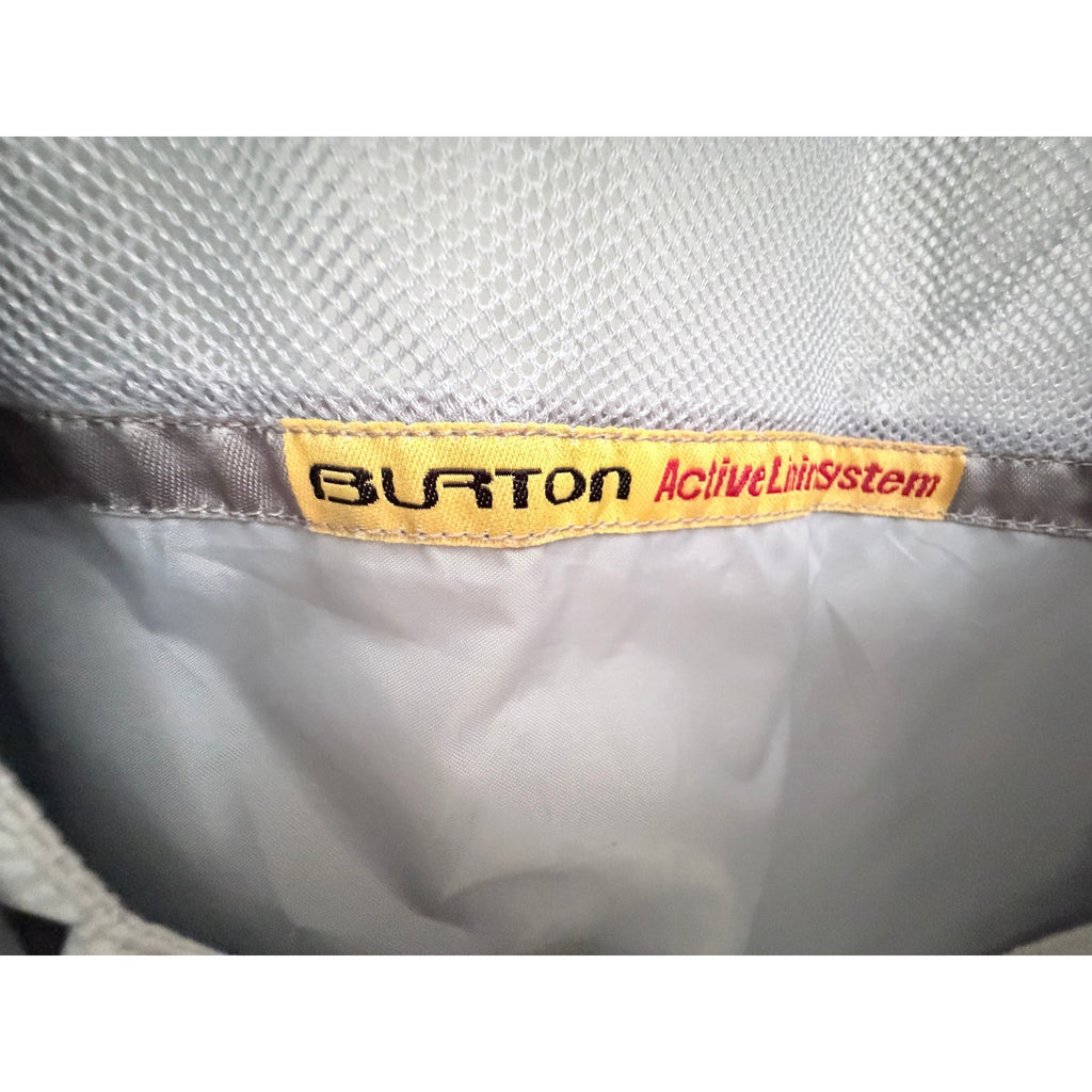 Burton Access Womens Medium Blue White Snowboard Jacket Hooded