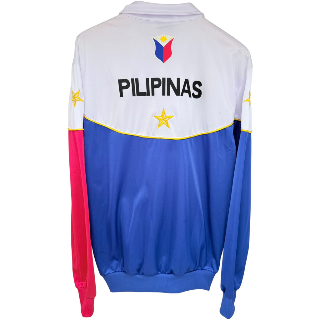 KET'S SPORTS Men's White Colorblock Full-Zip Jacket — back view