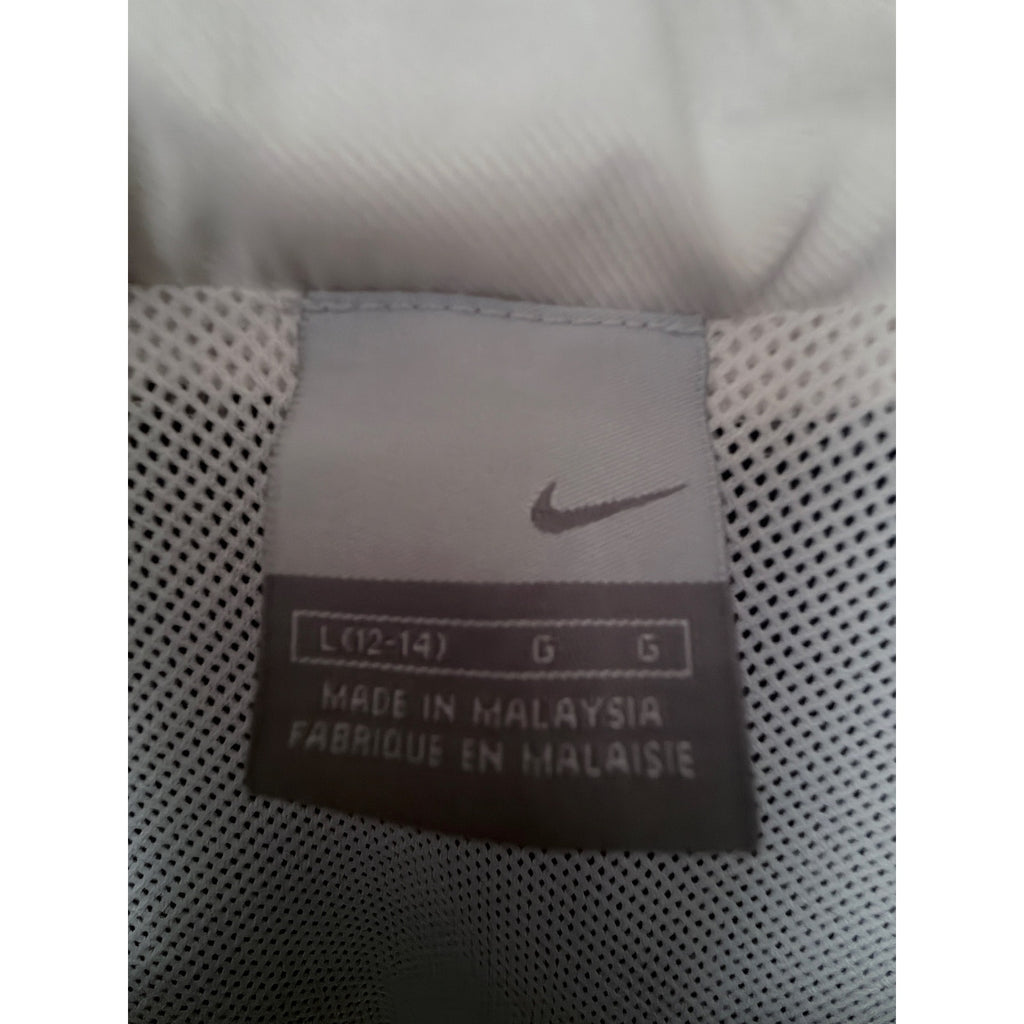 Nike Full Zip Track Jacket Youth Large 12-14 Navy White Mesh Lined