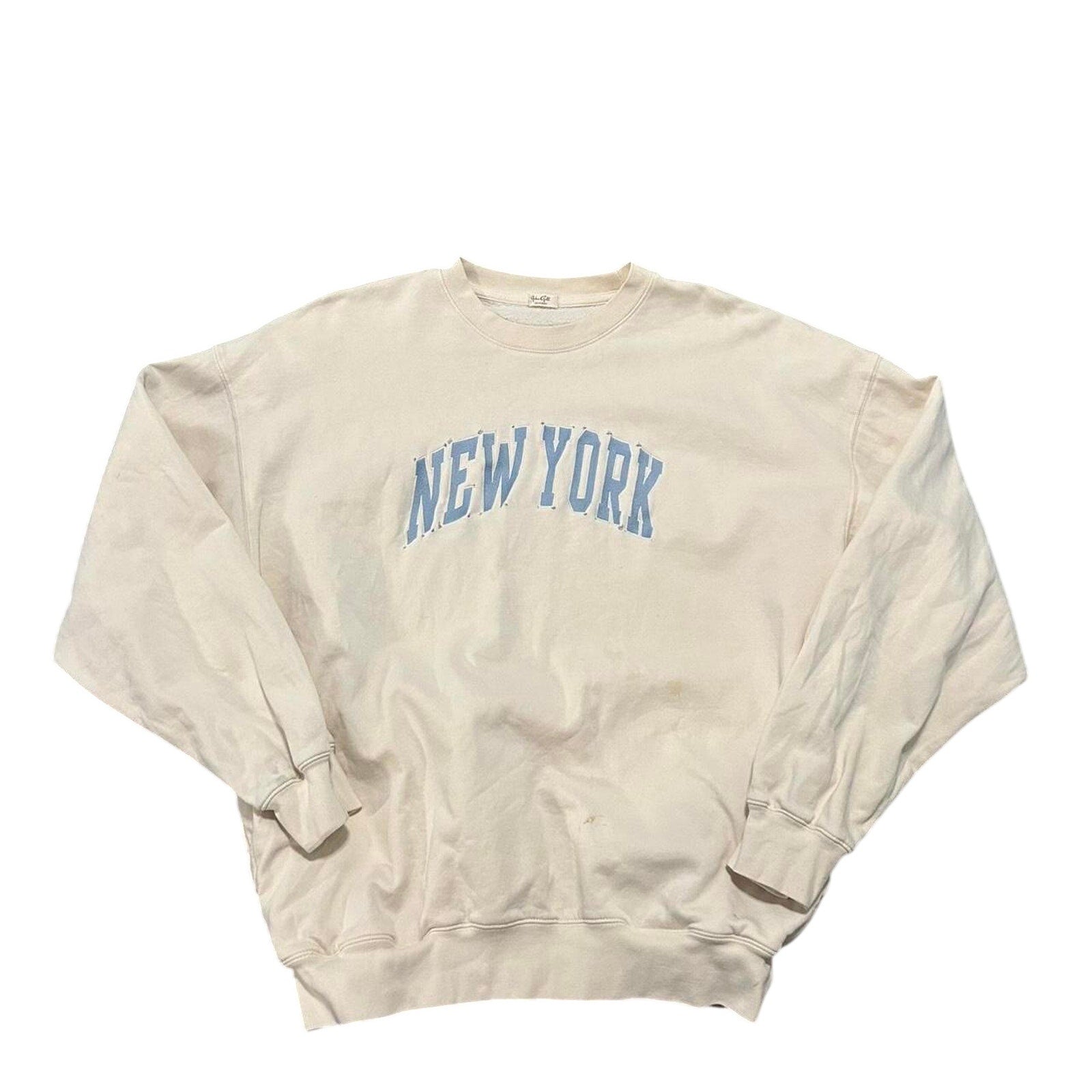 Brandy Melville Cream Sweaters Nice white and blue brandy