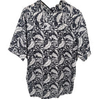 Hobie Men's White Button-Up — back view