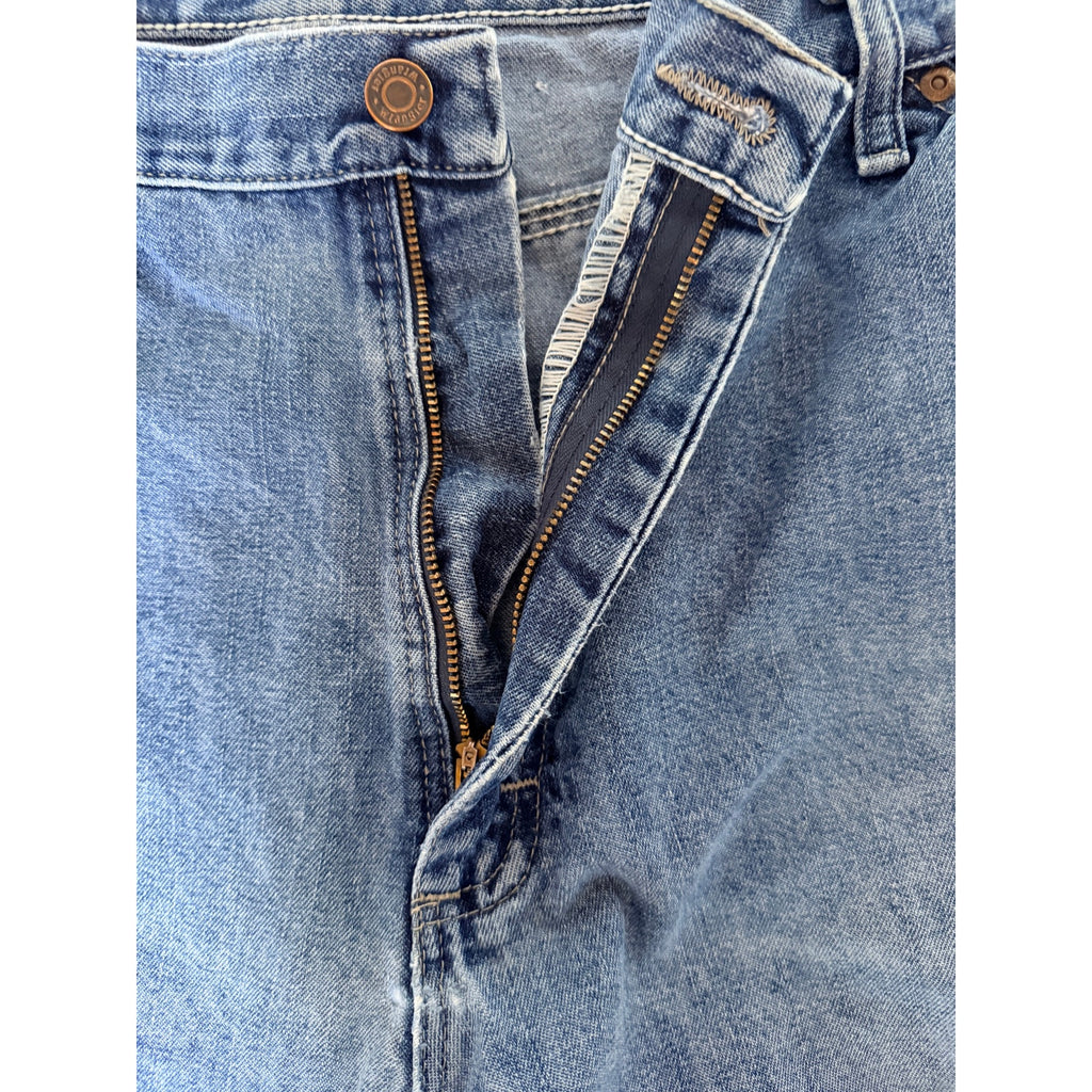 Wrangler Carpenter Jeans Mens 38x30 Blue Denim Workwear Utility Pants