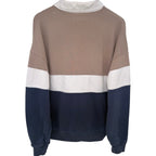 Abercrombie & Fitch Men's Blue Oversized Rugby Polo Sweatshirt Sweatshirt — back view