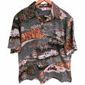 Vintage Lahens Hawaii Honolulu Police Hawaiian Aloha Shirt Mens XL