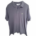 Lacoste Classic Fit Polo Shirt Mens XXL Gray Short Sleeve Cotton