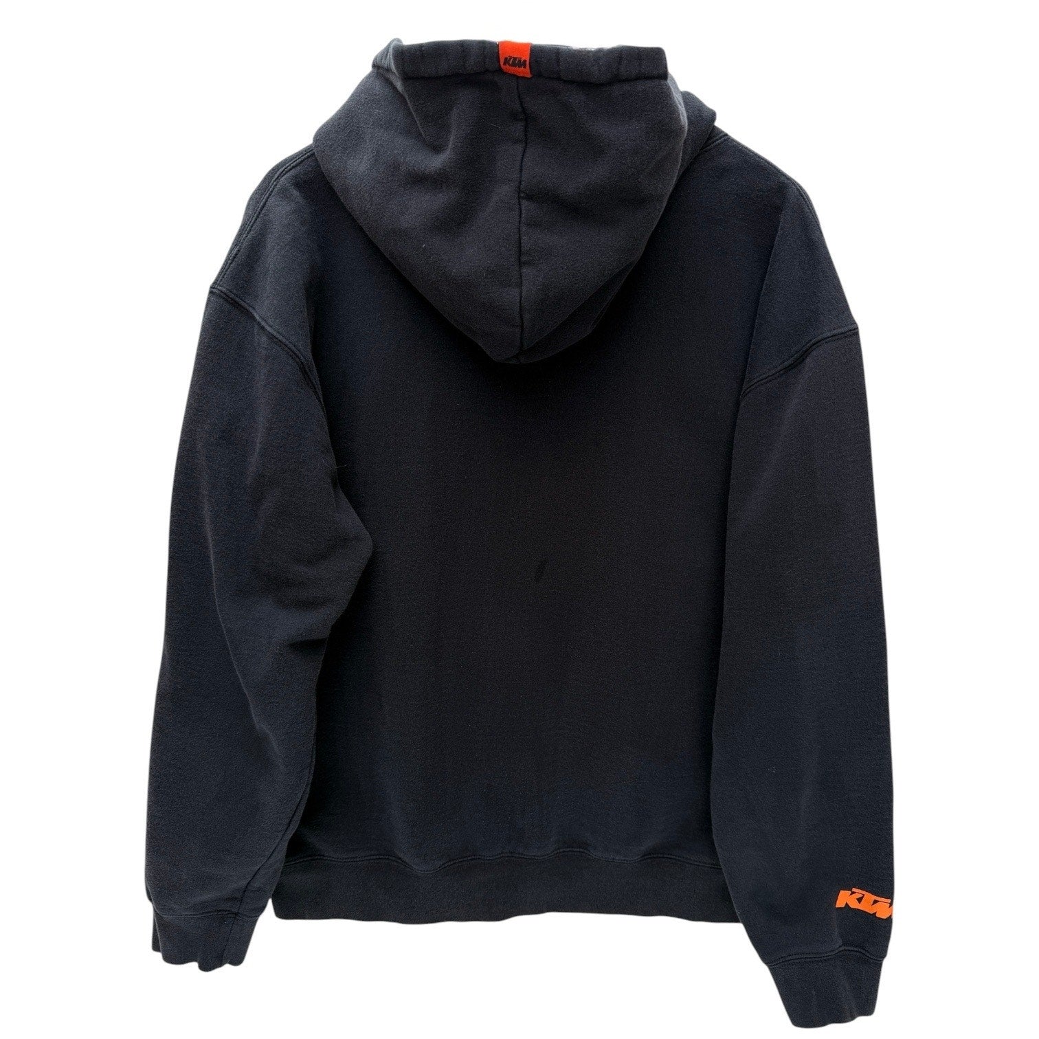 KTM Hoodie Mens L Black Orange Graphic Pullover Motorcycle Racing Sweatshirt