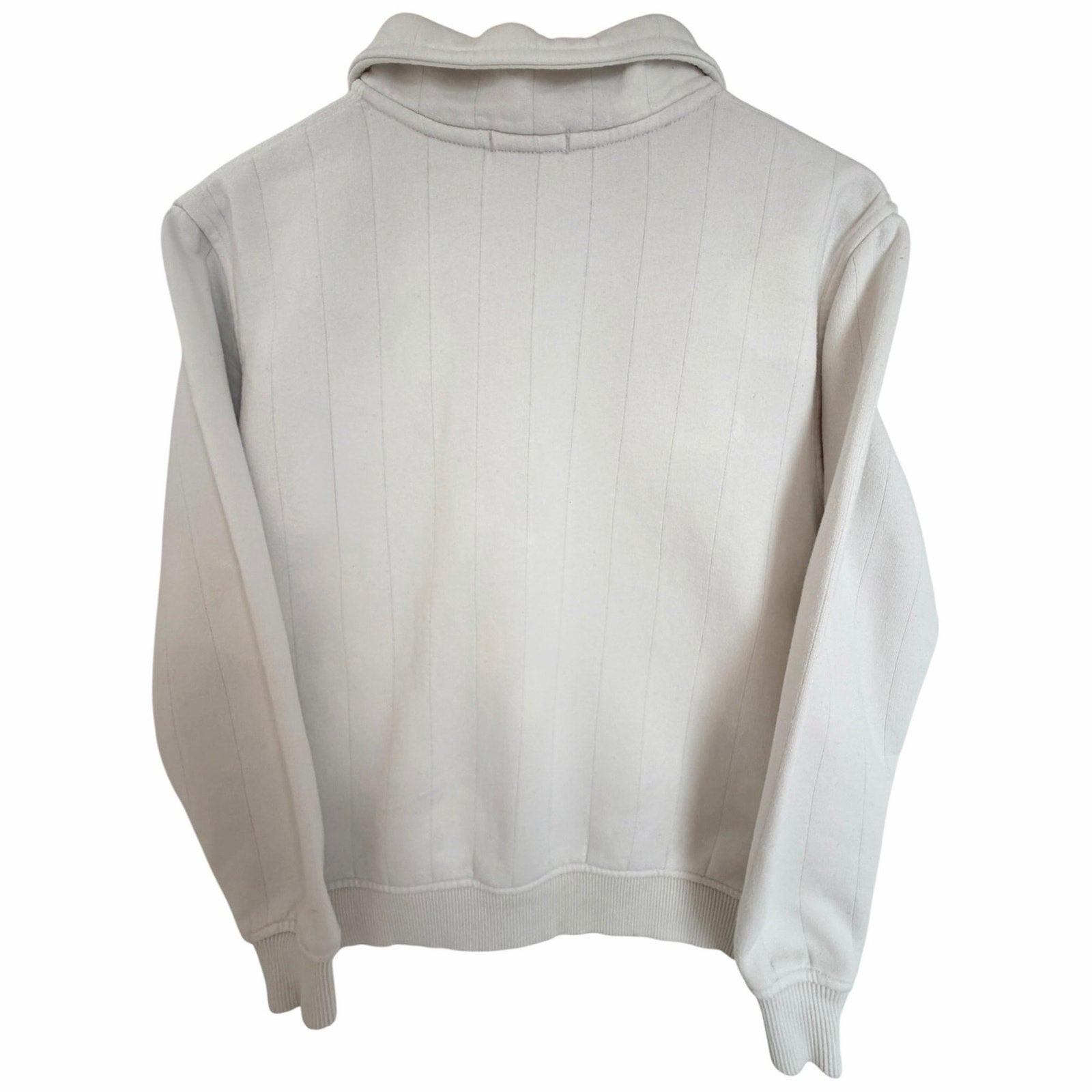Quiksilver Womens XS White Boxy Half Zip Fleece Sweatshirt additional view 1