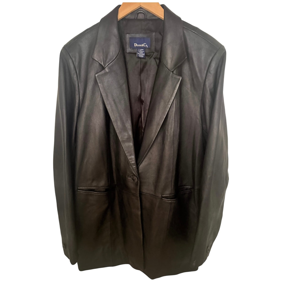 Denim & Co. Men's Black Snap-Front Jacket — front view