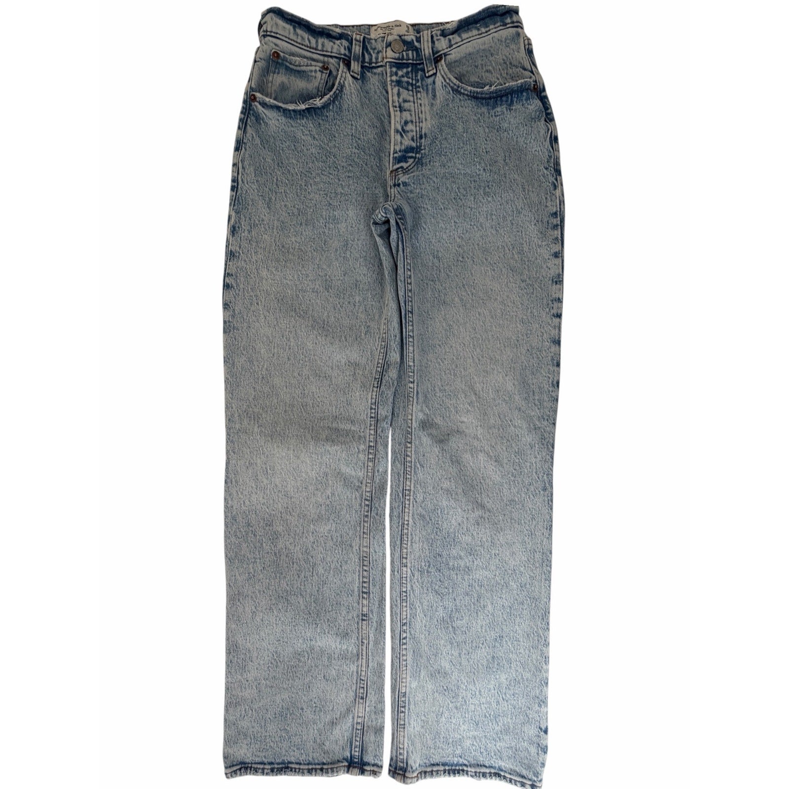 Abercrombie 90s Baggy Low Rise Jeans Womens 26 Light Wash
