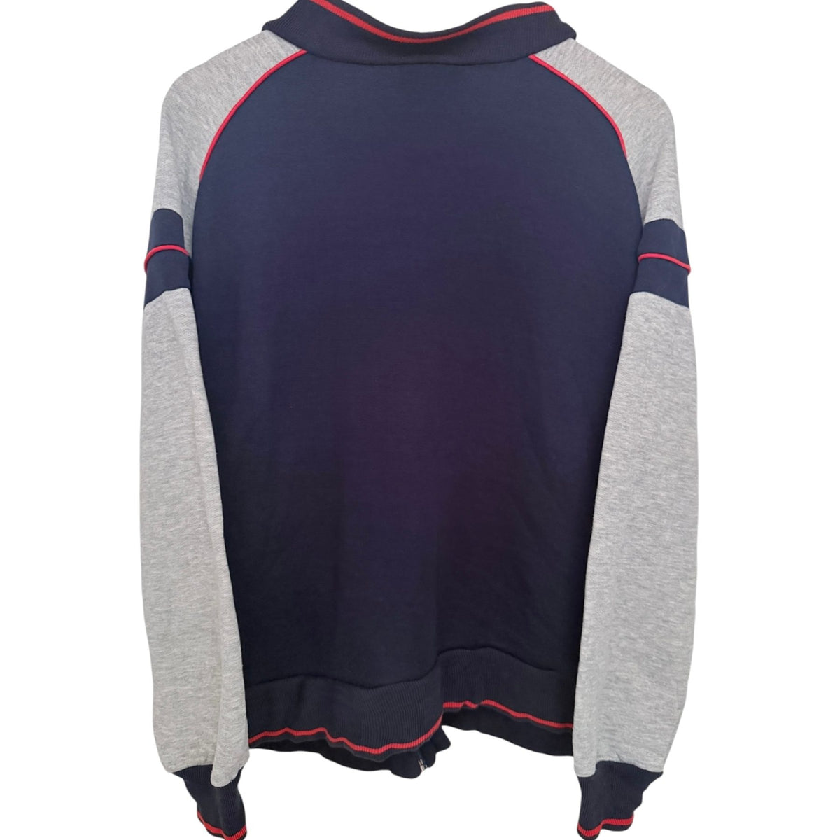 Nike Men's Blue Colorblock Full-Zip Fleece Sweatshirt — back view