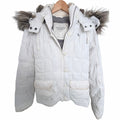 Abercrombie & Fitch White Puffer Jacket
