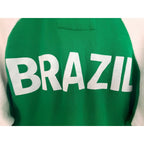 Carbon Brazil Flag Full-Zip Sweatshirt Jacket Large - product photo 6