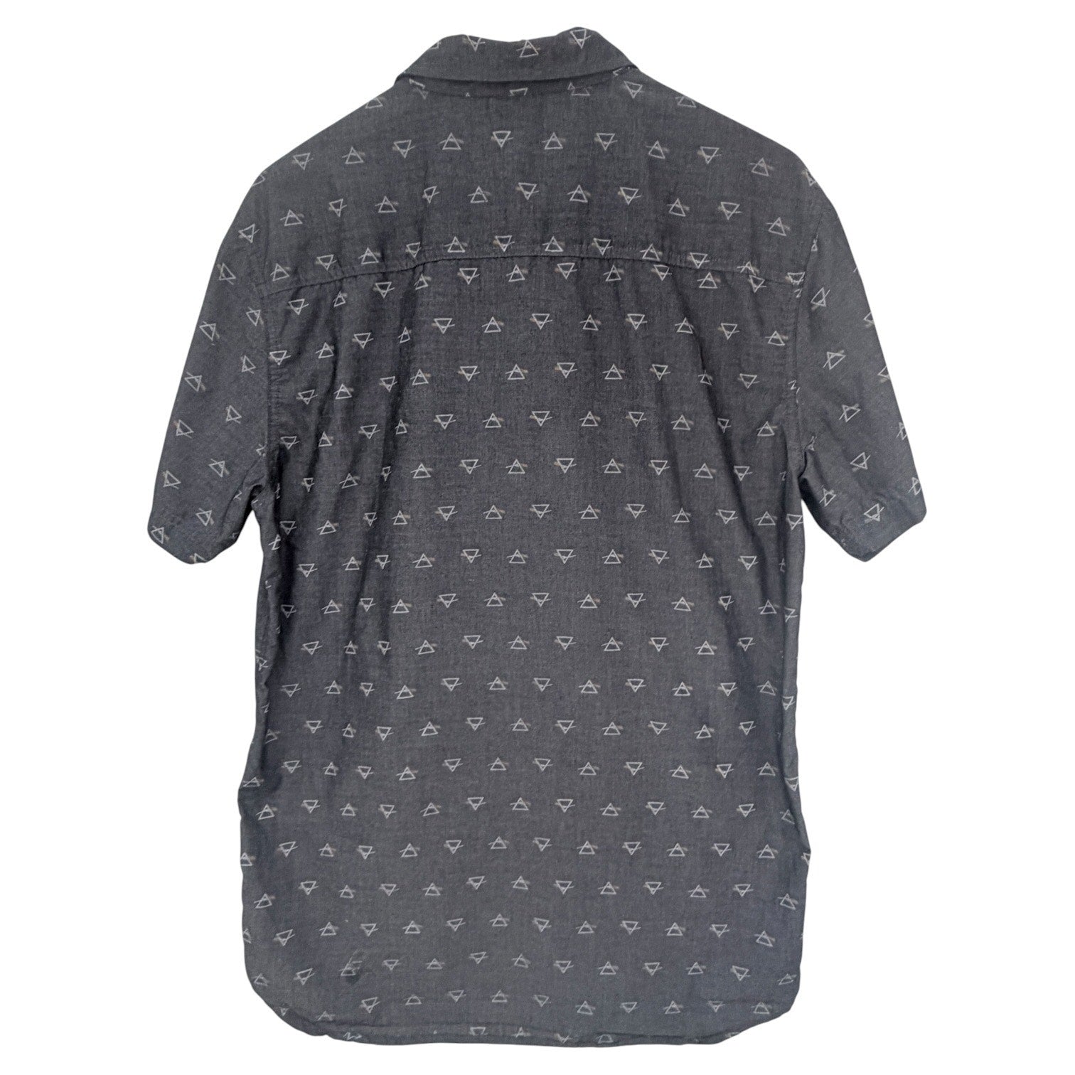 Pink Floyd Button Up Shirt Mens Large Gray Prism Graphic Short Sleeve