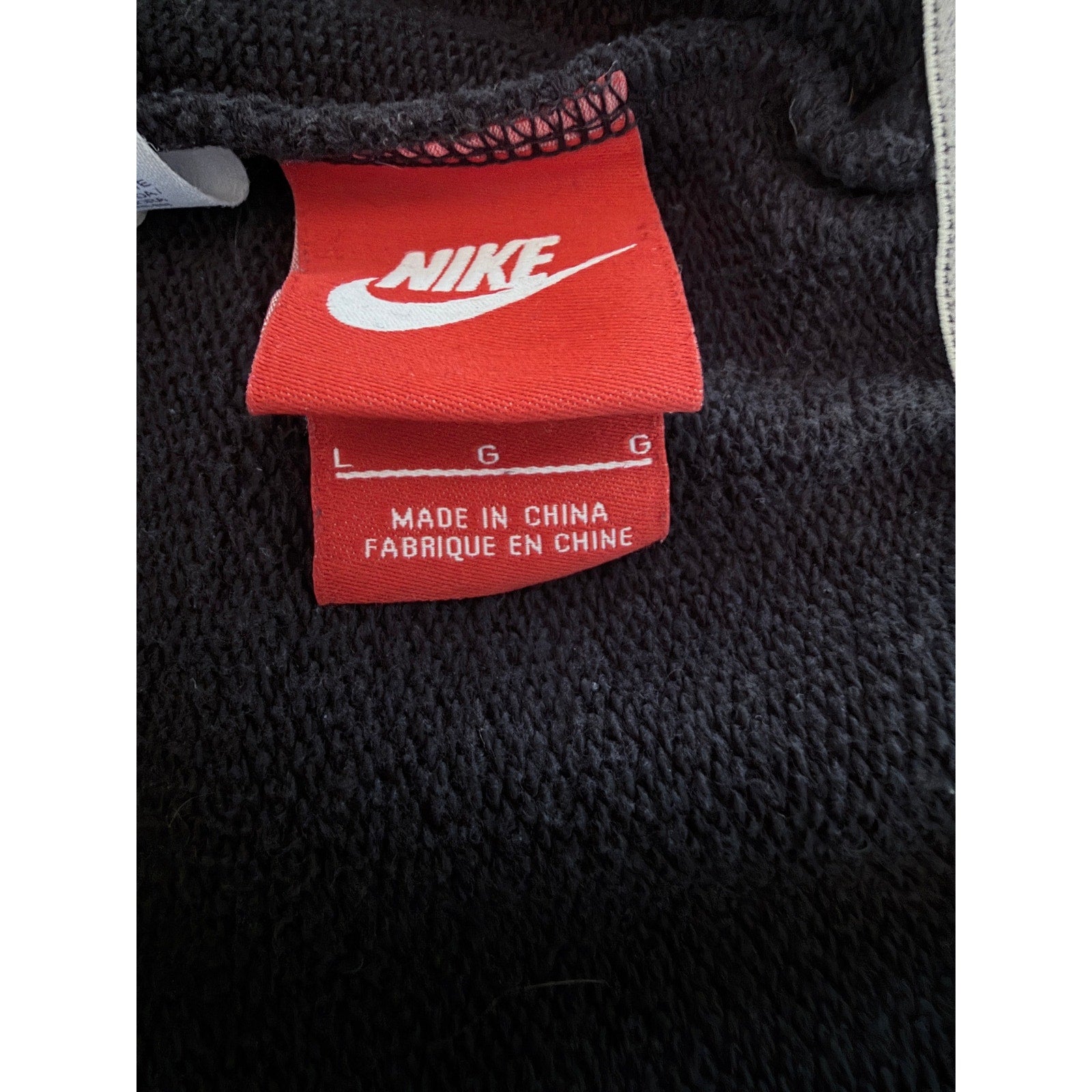 Nike Jogger Sweatpants Mens Large Black Athletic Lounge Pants Swoosh Logo