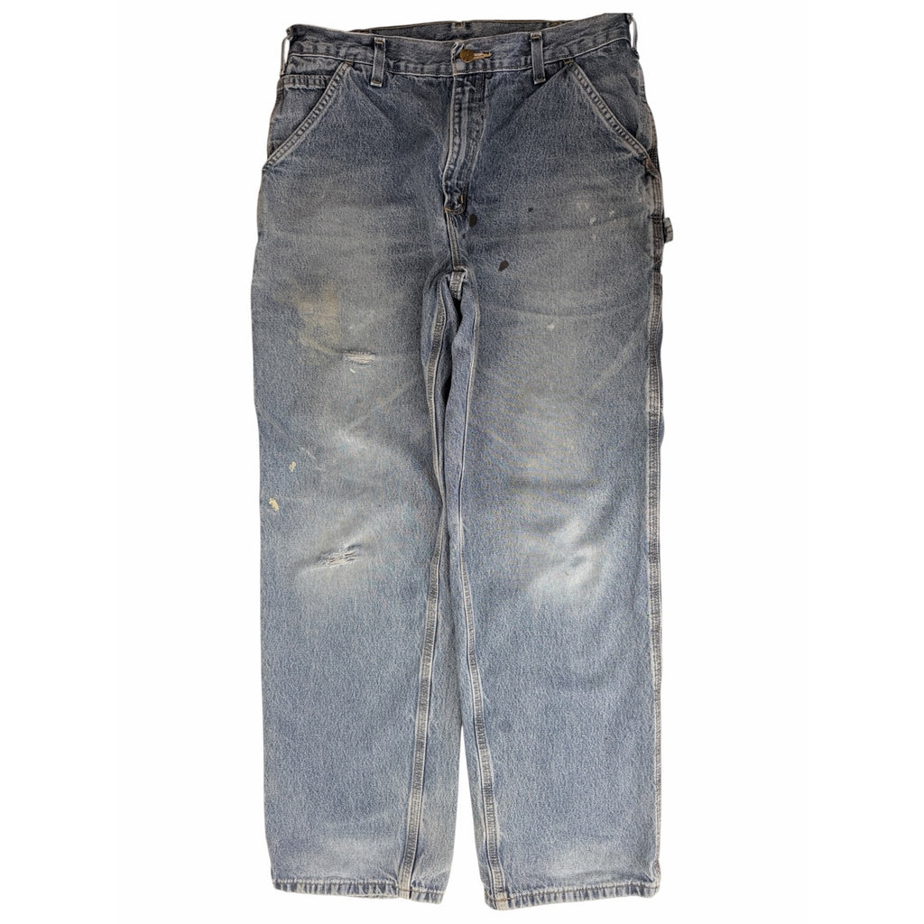 Carhartt B13 DPS Original Dungaree Carpenter Jeans Mens 34x32 Light Wash Denim