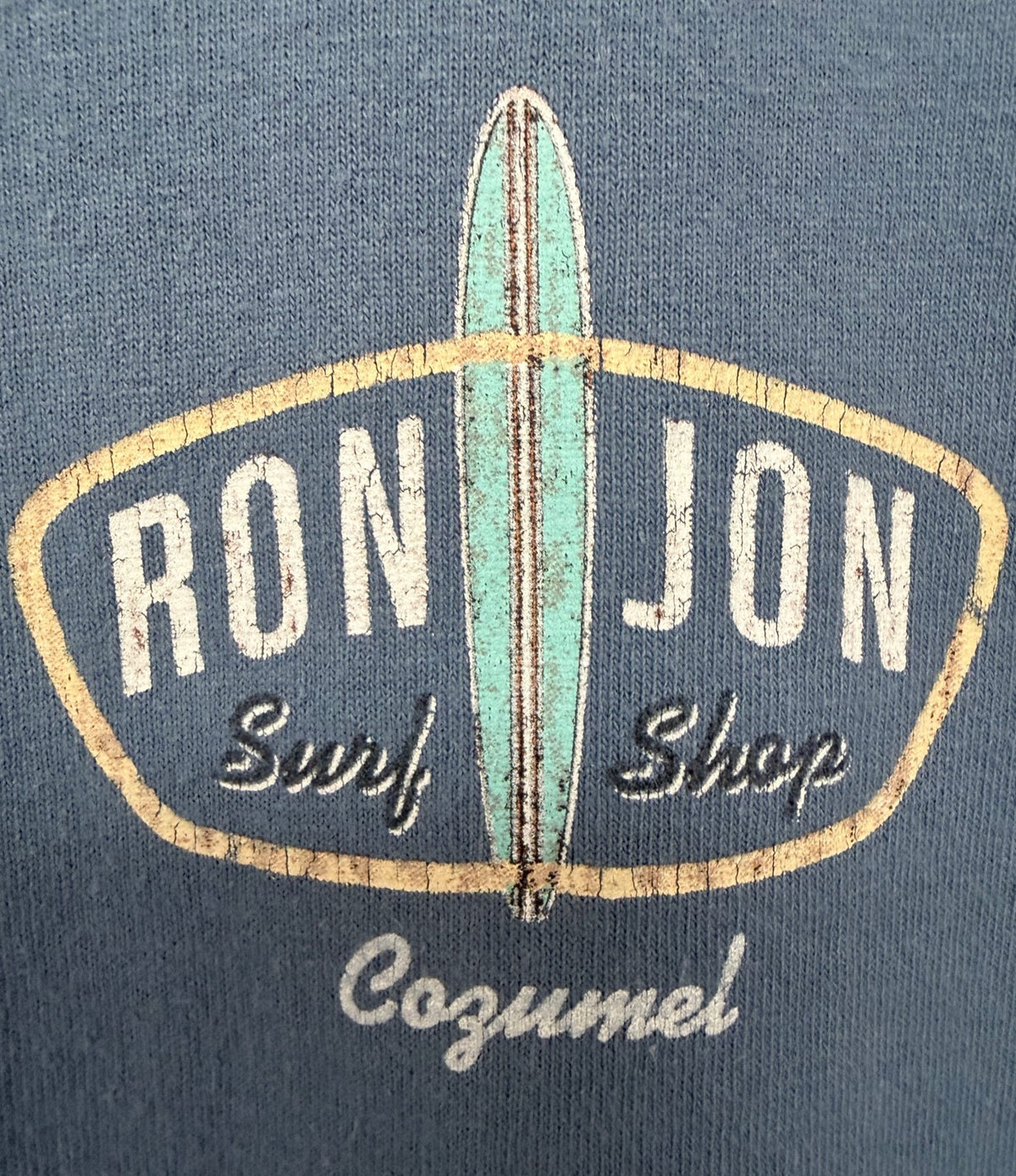 Ron Jon Surf Shop Men's Blue Cozumel – It's all about the ride! T-Shirt — view 5
