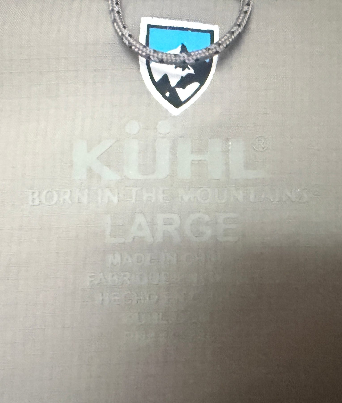 KÜHL Men's Gray Air Speed Hoodie — brand label
