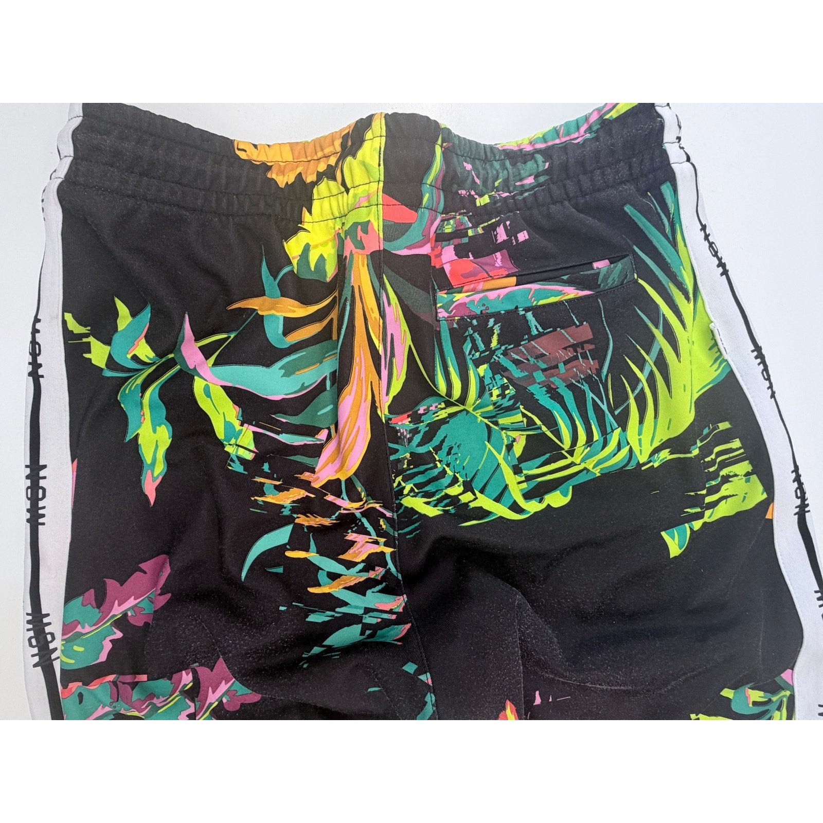 Nike Floral Jogger Pants Mens Large Black Tropical Track Pants