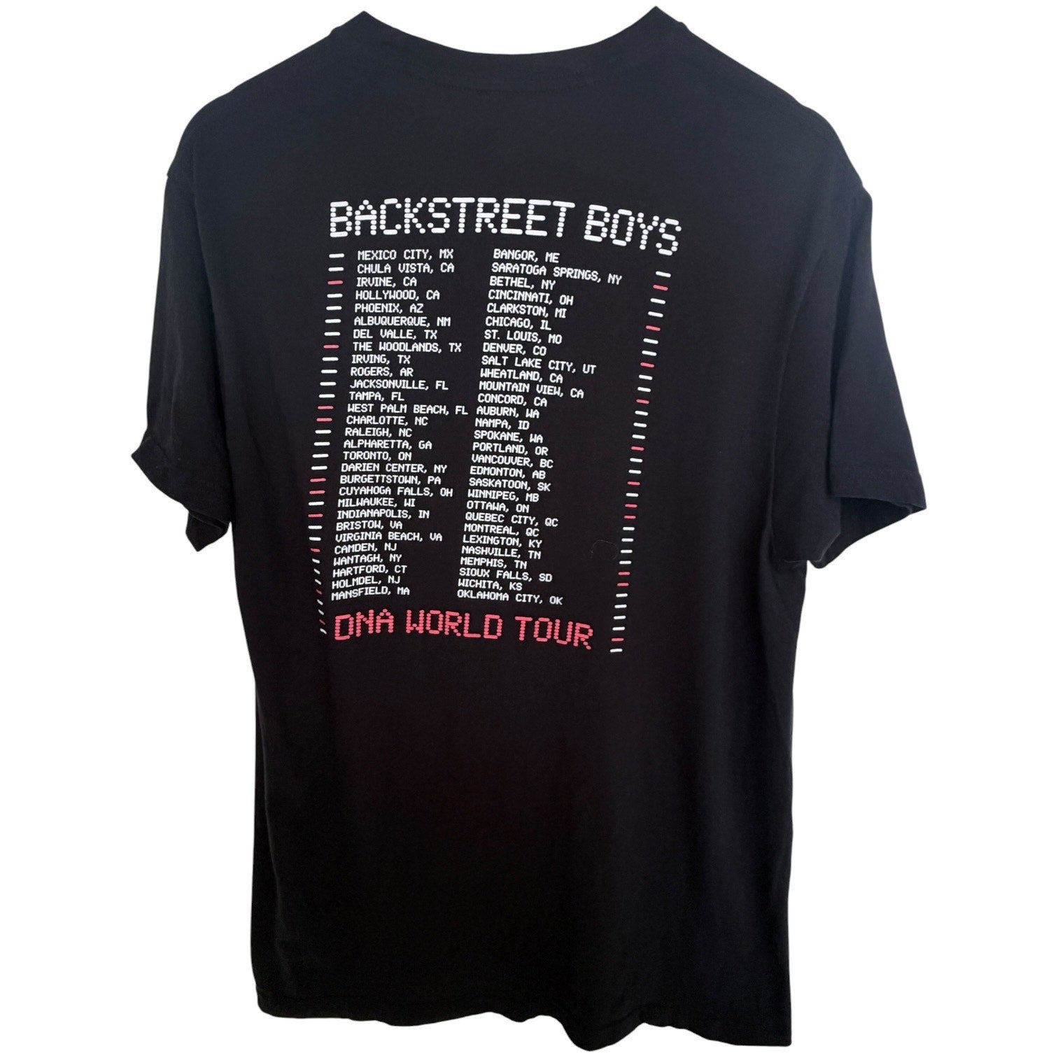 Backstreet Boys Band T Shirt Mens Large Black BSB 2022 Graphic Concert Tee