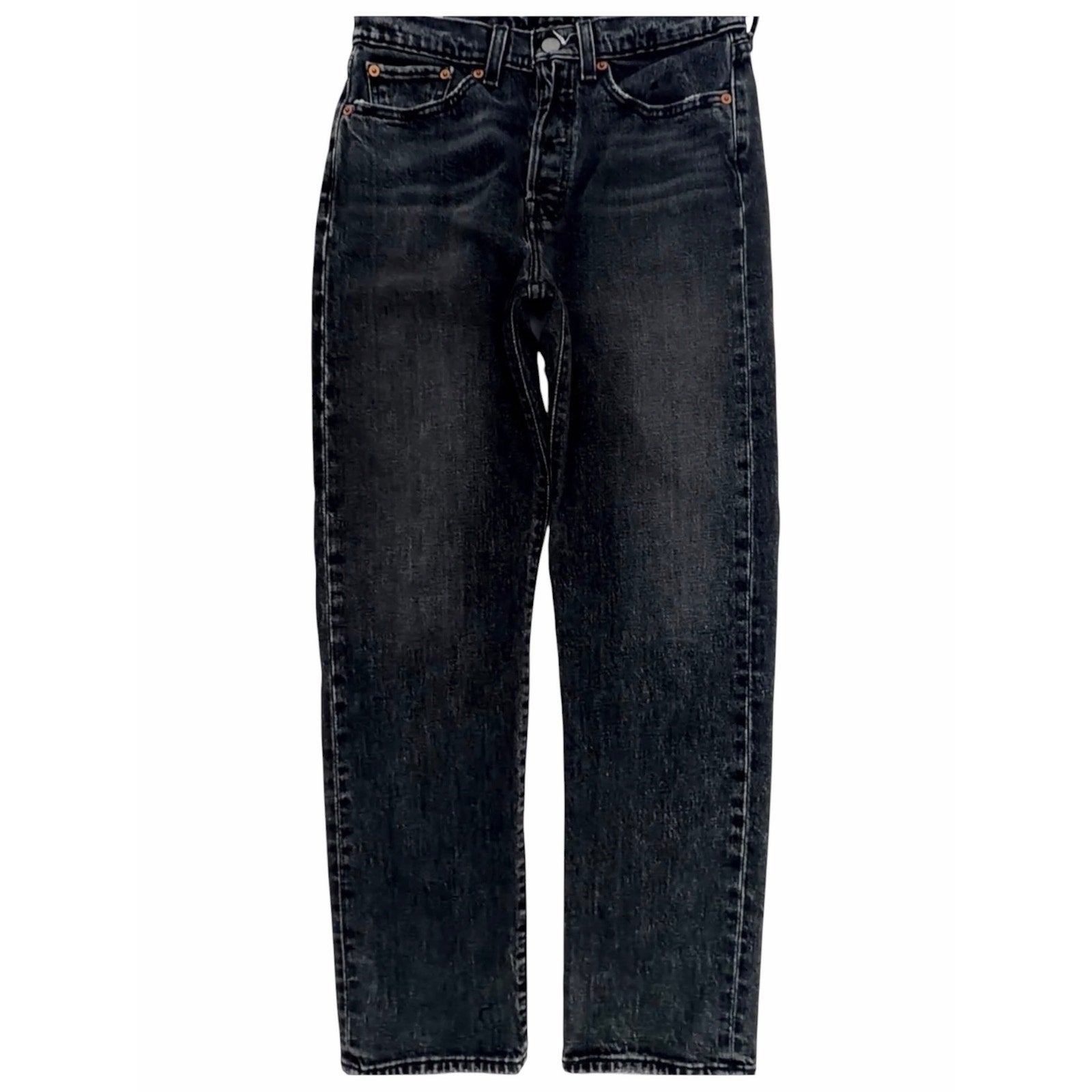 Levi's Wedgie Straight High-Rise Jeans Women's 27 Washed Black