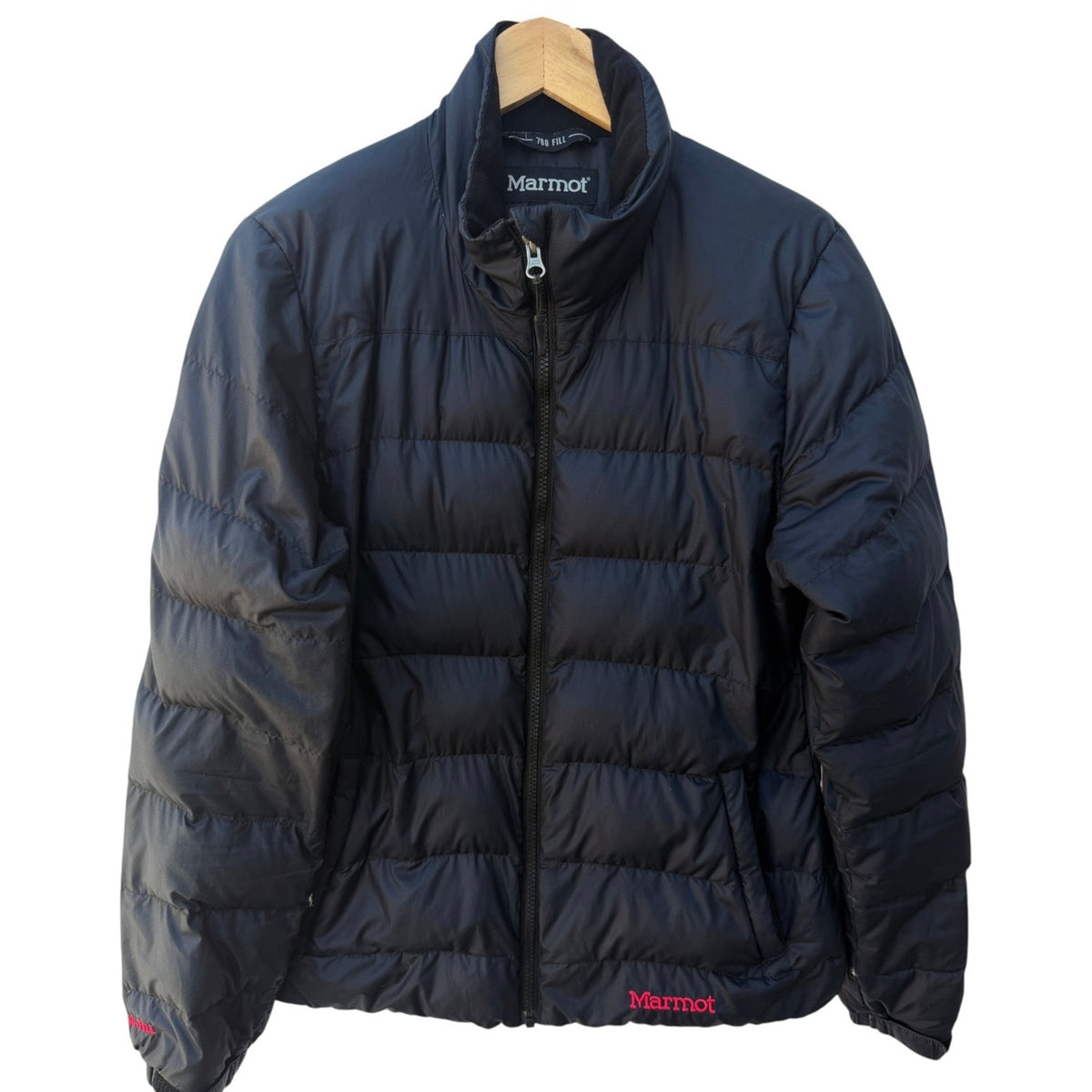 Marmot Black 700 Fill Packable Down Puffer Jacket - Men's M