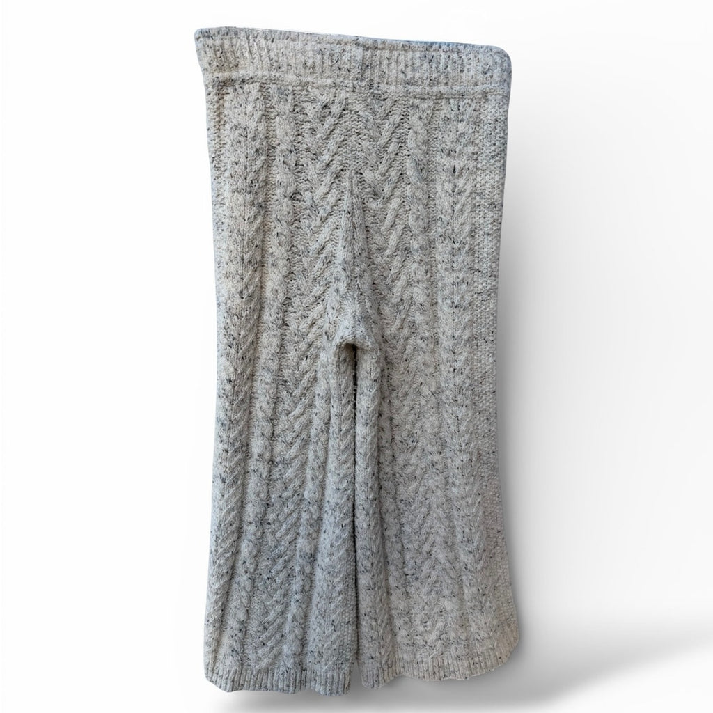 Anthropologie Cable Knit Sweater Pants Gray Womens M