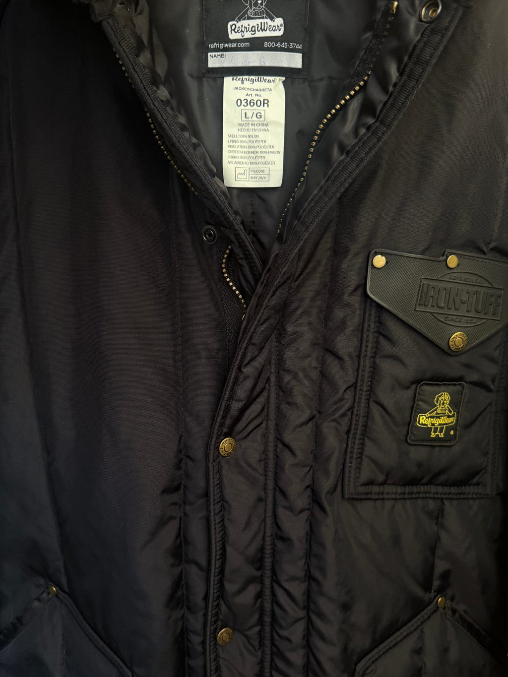 RefrigiWear Men's Black Iron-Tuff Ice Parka — view 4