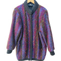 Mohair Blend Argyle Cardigan Womens Medium