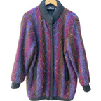 Mohair Blend Argyle Cardigan Womens Medium
