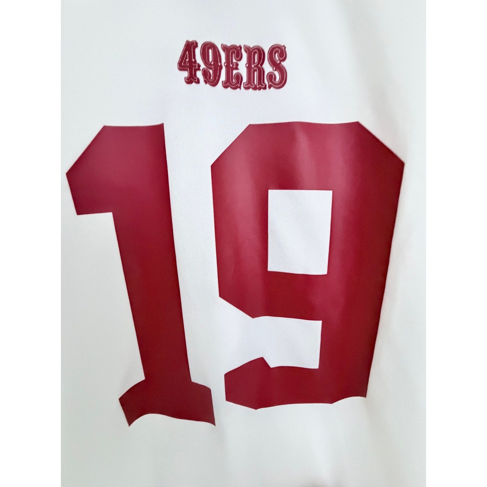 Nike San Francisco 49ers Deebo Samuel 19 NFL On Field Jersey Mens Large White