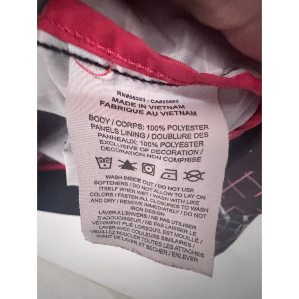 Nike Red Black Swoosh Windbreaker Womens Large