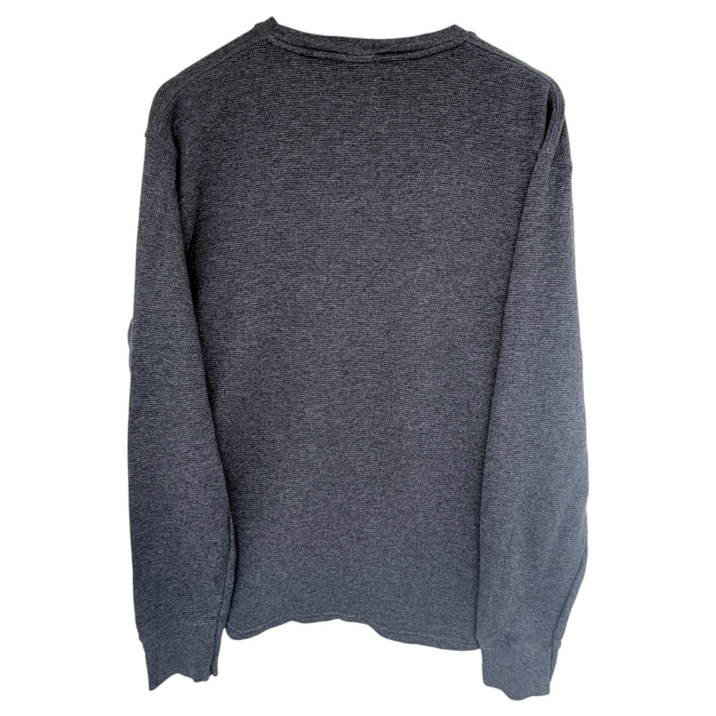 Polo Ralph Lauren Thermal Shirt Mens Large Gray Waffle Knit Sleepwear Pony Logo