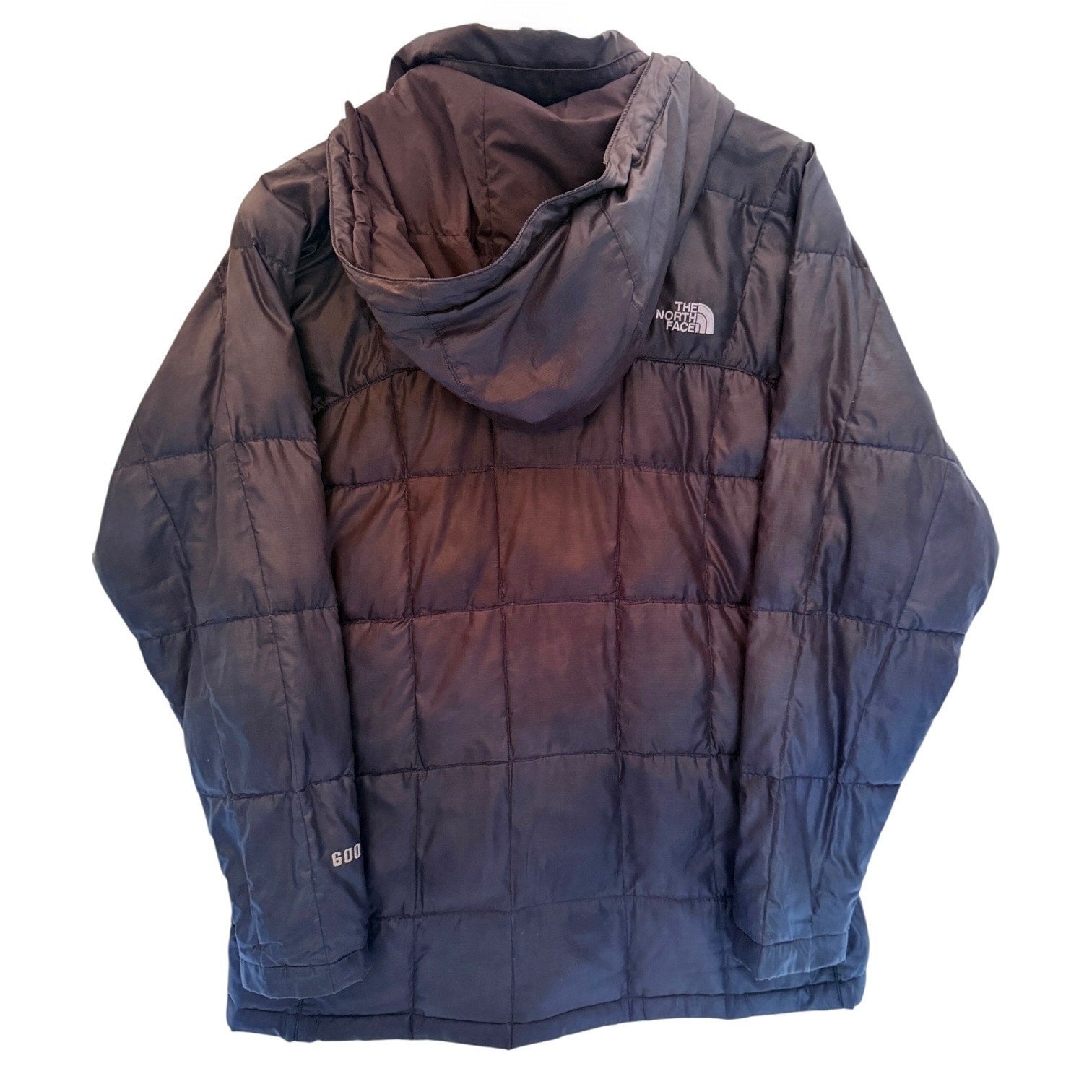 The North Face 600 Puffer Jacket Womens Small Black Hooded Insulated Winter Coat