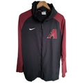 Nike Arizona Diamondbacks Therma FIT Full Zip Hooded Jacket Mens Large Black Red