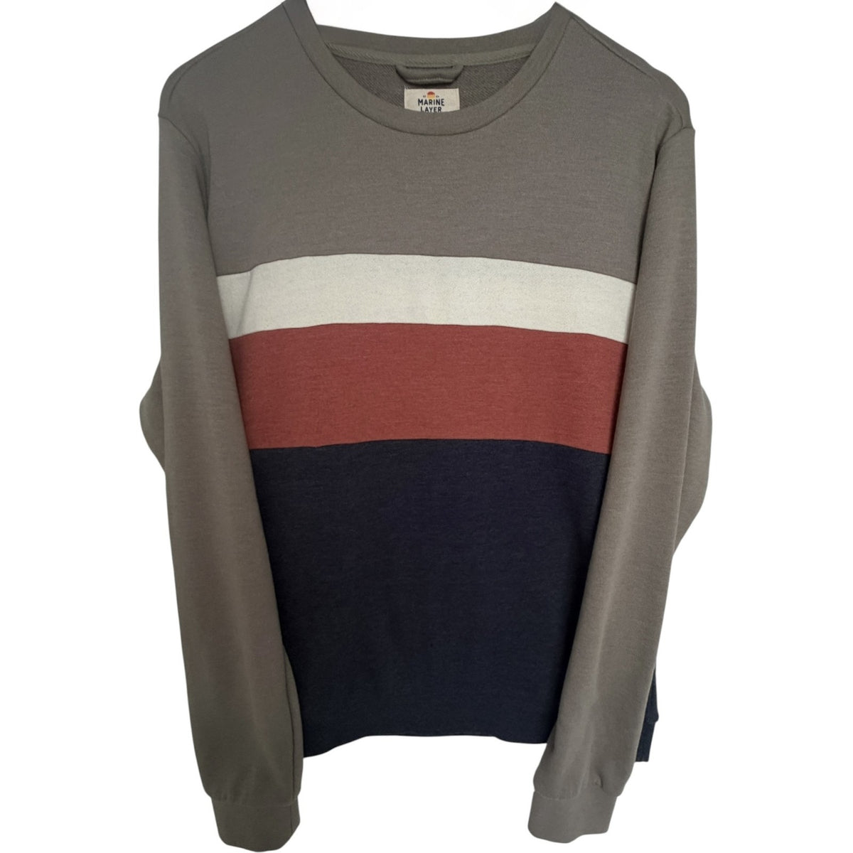 Marine Layer Men's Colorblock Sweatshirt Medium Multicolor product image