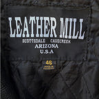Leather Mill Western Biker Leather Jacket Mens 46 - product photo 3