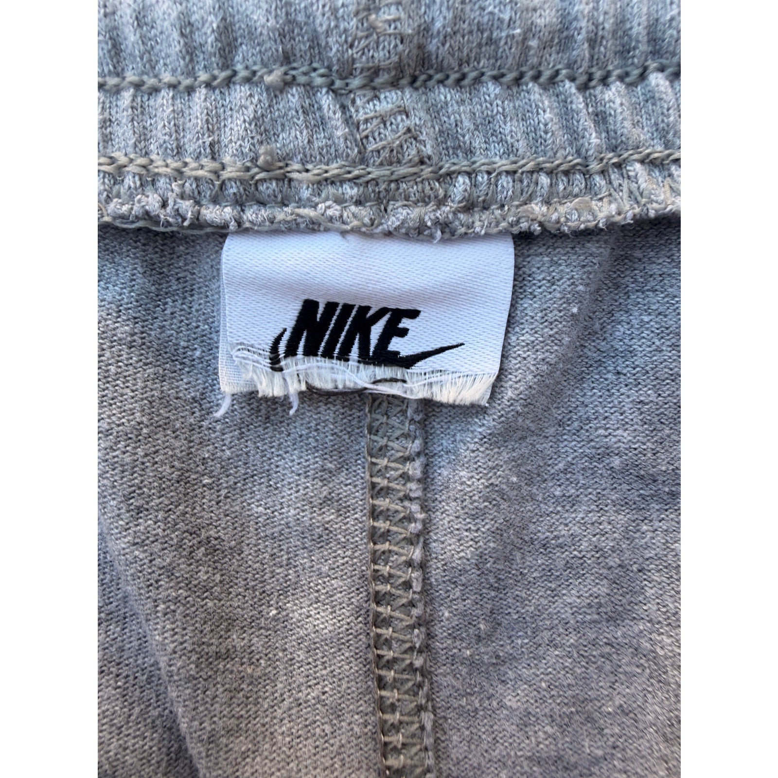 Nike Sweat Shorts Mens Gray Swoosh Lounge Gym Athletic